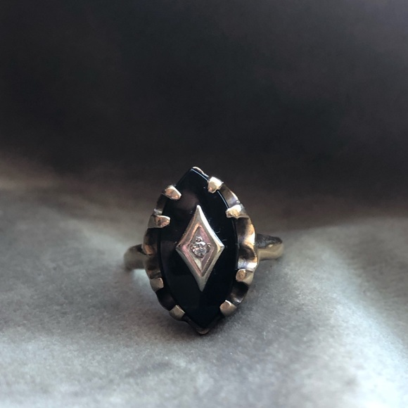 10k vintage Art Deco ring - Picture 2 of 10